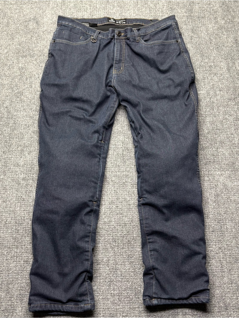 Knox Jeans Mens 38x30 Blue Richmond Motorcycle Cordura Denim Moto Armored